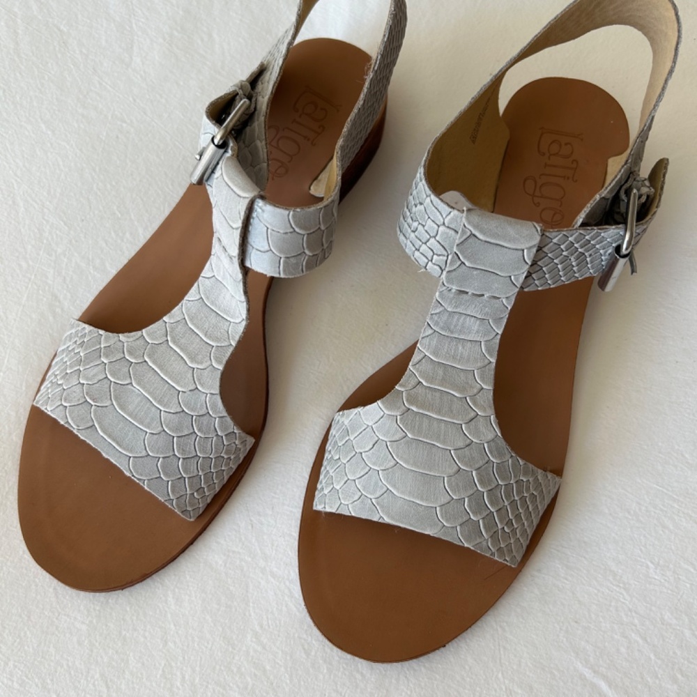 Anthropologie Latigo Leather Sandals Size 9.5